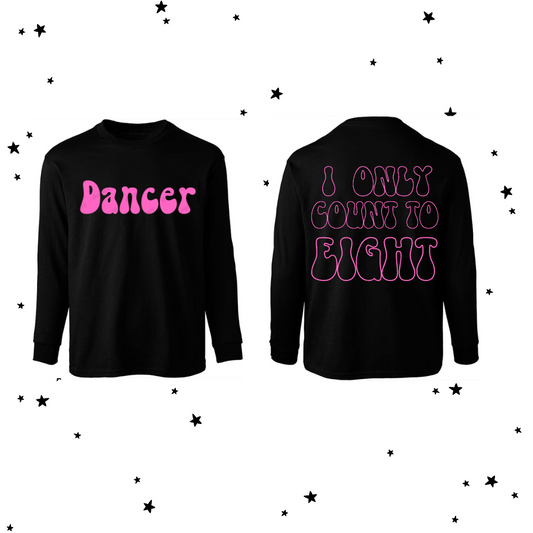 Dancer I Only Count To Eight Spirit Knit Crewneck